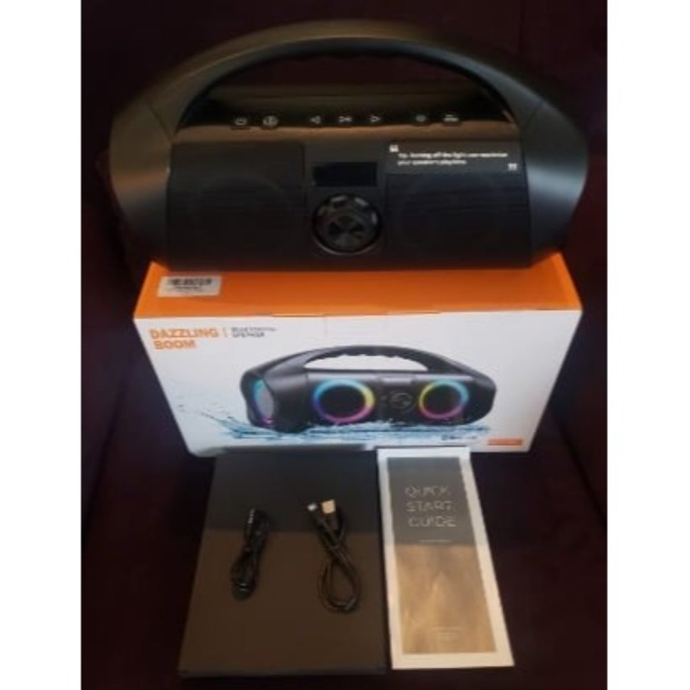 New Bluetooth Speaker,60W(80W Peak) Booming Bass with Subwoofer, IPX7 Waterproof